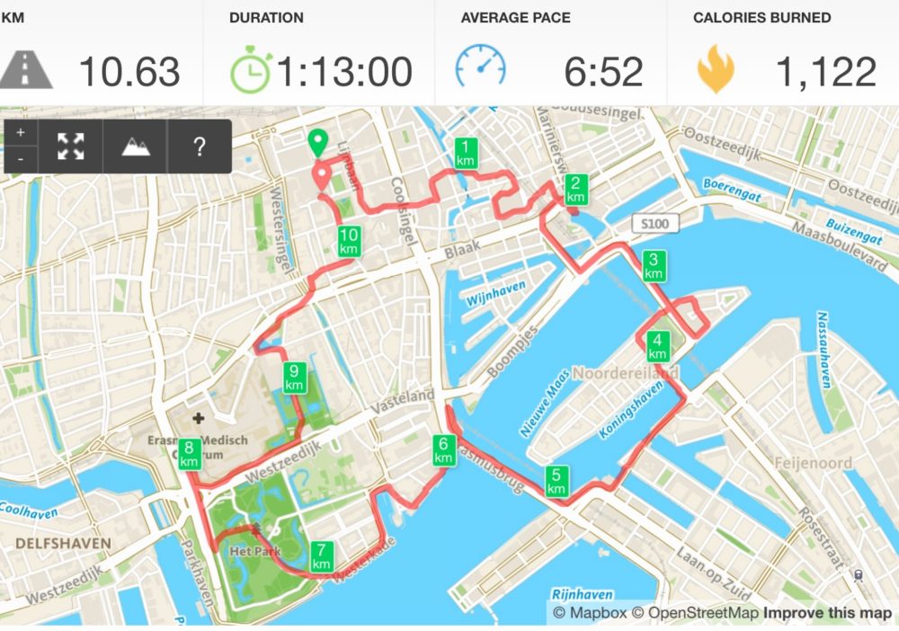 Rotterdam Viert de Stad run Op weg naar de marathon